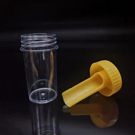 Cynhwysydd Sampl Stôl 30ML Gyda Llwy